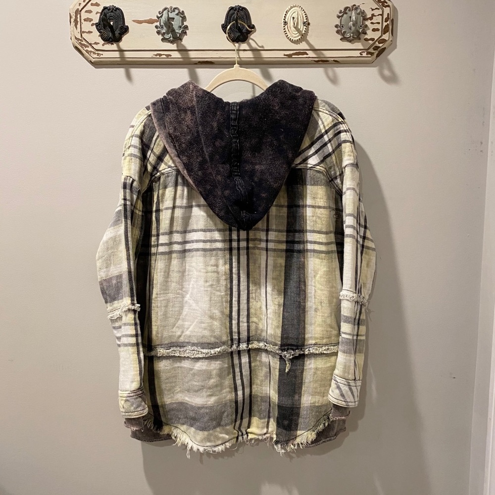 NWOT XS Free People Calico Basin Plaid Buttondown - Picture 13 of 13